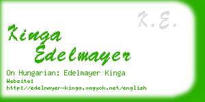 kinga edelmayer business card